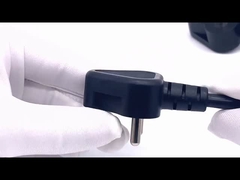 India 3-pin wtyczka 6A 250V kablów zasilania zestaw