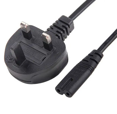 3A 5A 10A Wielka Brytania Kabel zasilania, C7 BS1363 UK Kabel zasilania 2 szpilki