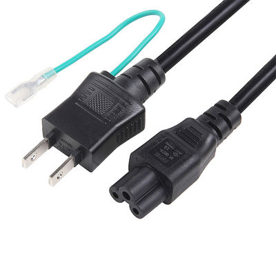 PSE JET Standardowe zatwierdzenie 2 Prong Ground Wire Japan Power Cord