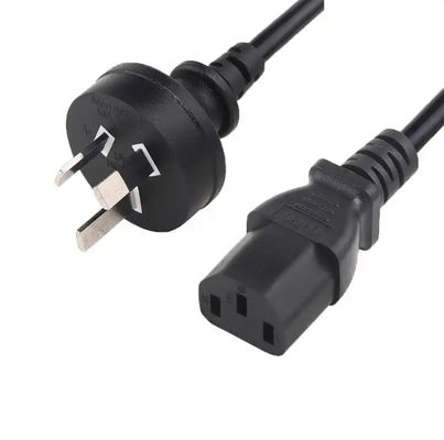 7.5A 10A 250V AU Australia Standard SAA zatwierdzony przewód zasilający AC Przewód rozszerzający kabel elektryczny
