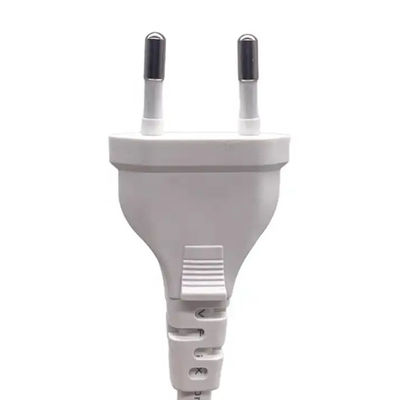 Płaski 2-kolistny kabel zasilający europejski wtykacz VDE 2.5A 250V Euro Standard AC Cord