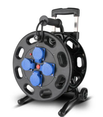 4 Way General Sockets IP44 Retractable Extension Cable Reel Drum 20m 50m 100m Dostosowana długość