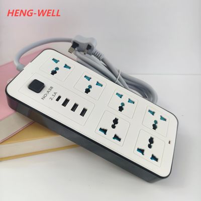 250V 6A gniazdo z 6WAY uniwersalnych otworów 3USB A 1USB C Kompatybilny z UK US UE AU & IT wtyczki