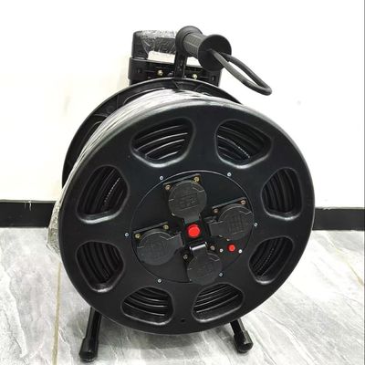 Zastosowalny 100m EU Cable Reel Electrical Retractable Extension Cord Reel Portable Industrial Equipment 16A Power Cord