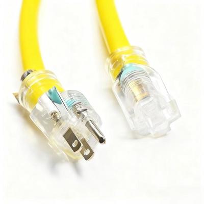 NEMA 5-15P to 5-15R US Retractable Cord | 50ft 16AWG 125V Copper SJTW Waterproof Outdoor Heavy Duty Extension Cable