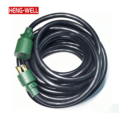 Przedłużacz do generatora 30A 10 AWG o niestandardowej długości SJTW z certyfikatem UL IP44 do użytku w kamperach NEMA L14-30P L14-30R 7500W Max 4-pinowy